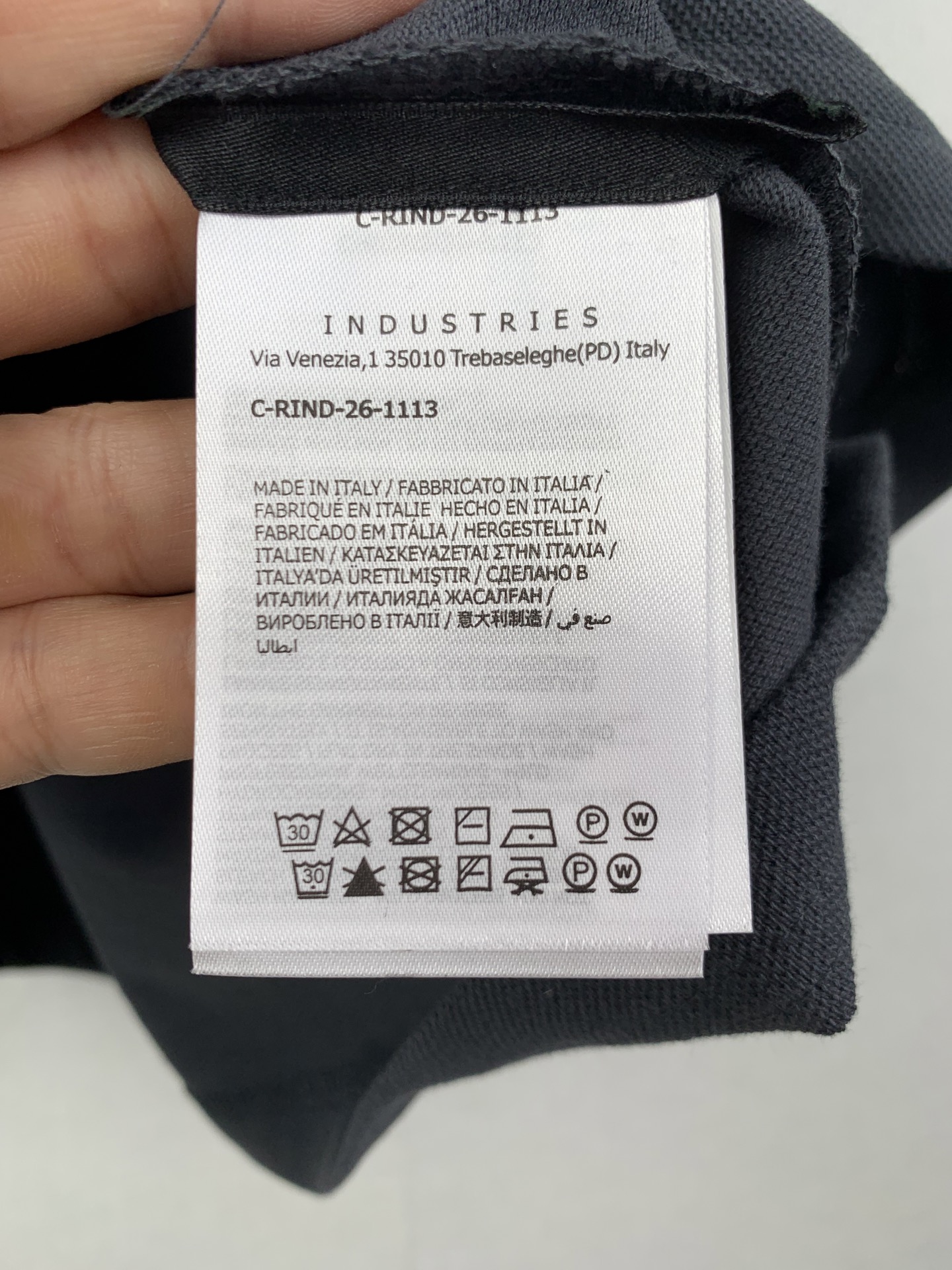 Moncler MONCLER蒙口 标识印花短袖Polo衫 灰色