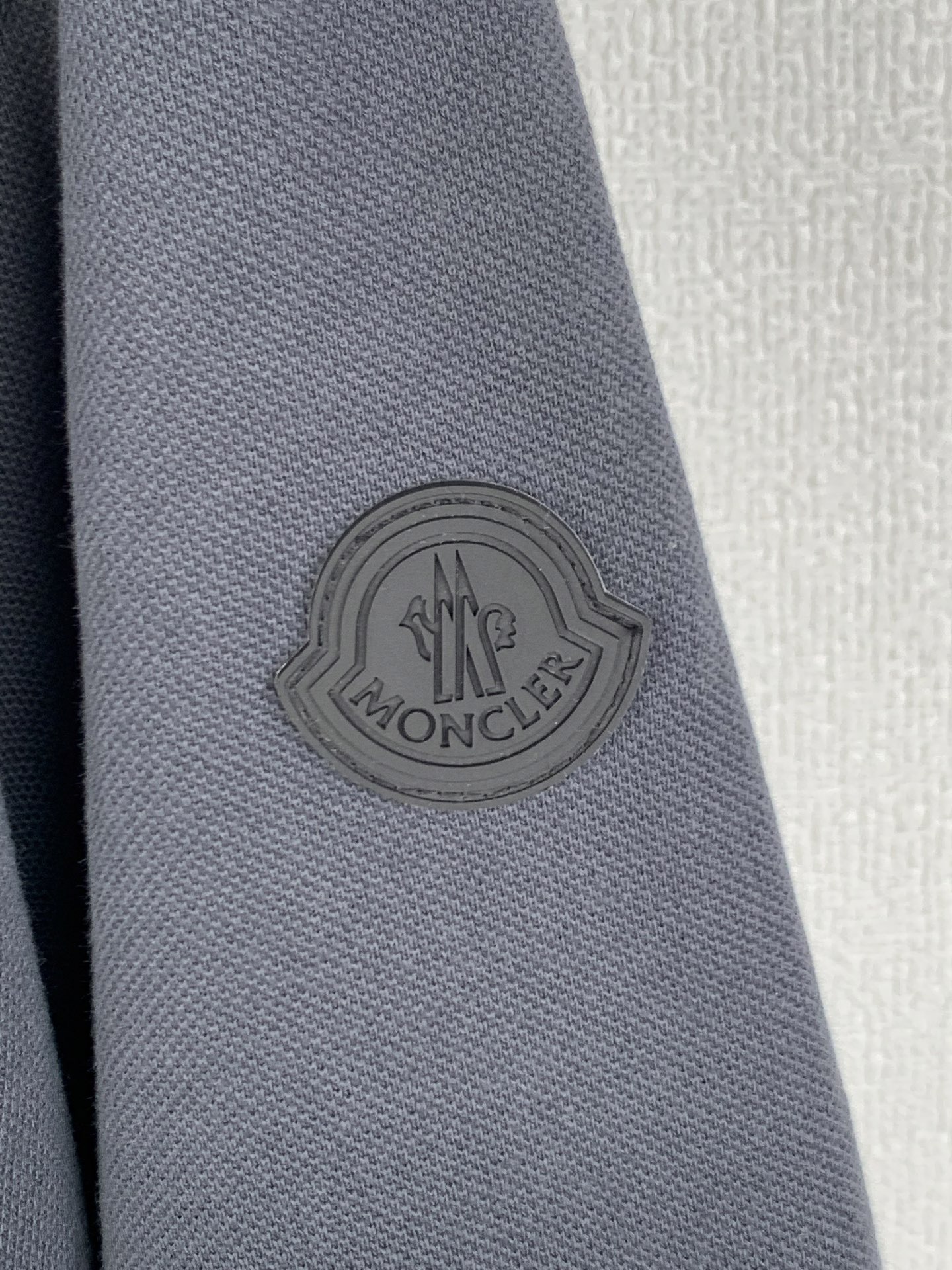 Moncler MONCLER蒙口 标识印花短袖Polo衫 灰色