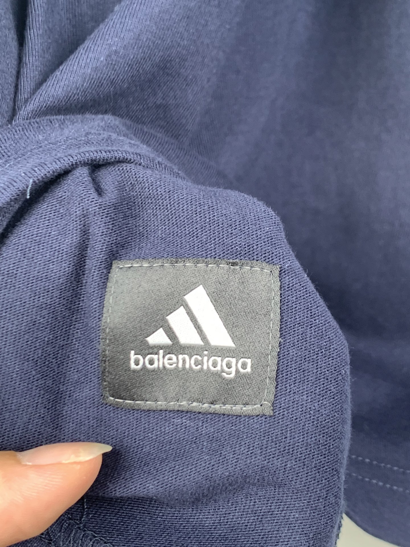 Balenciaga BALENCIAGA 巴黎世家联名阿迪镜反刺绣双面短袖T恤