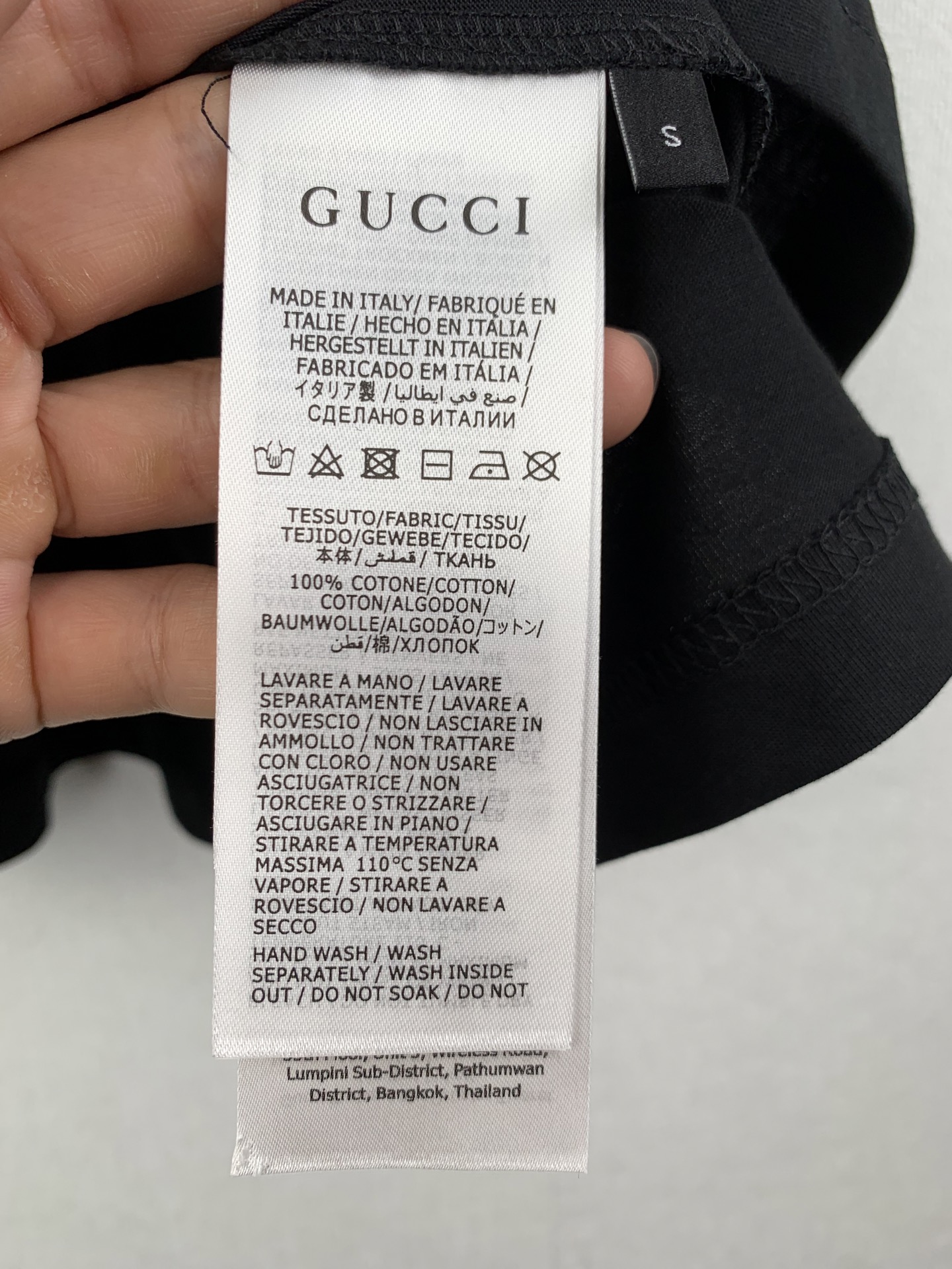 Gucci GUCCI/古驰 logo饰印花针织棉短袖T恤