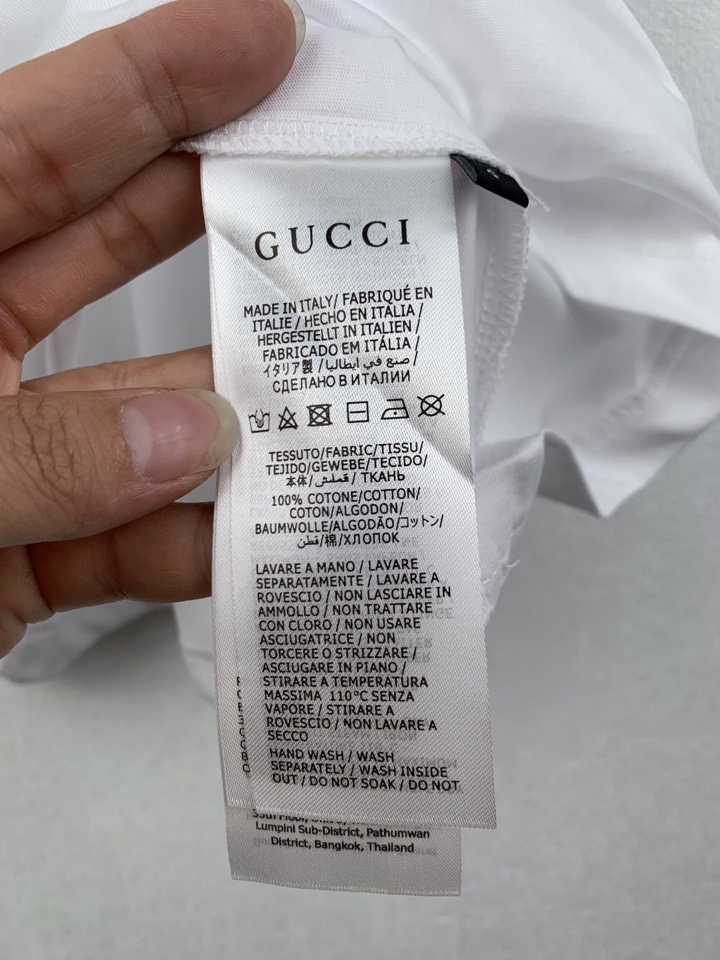 Gucci GUCCI/古驰 logo饰印花针织棉短袖T恤