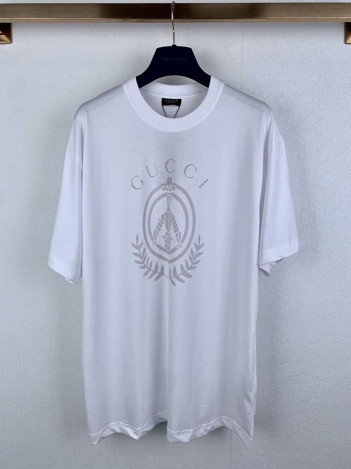 Gucci GUCCI/古驰 logo饰印花针织棉短袖T恤