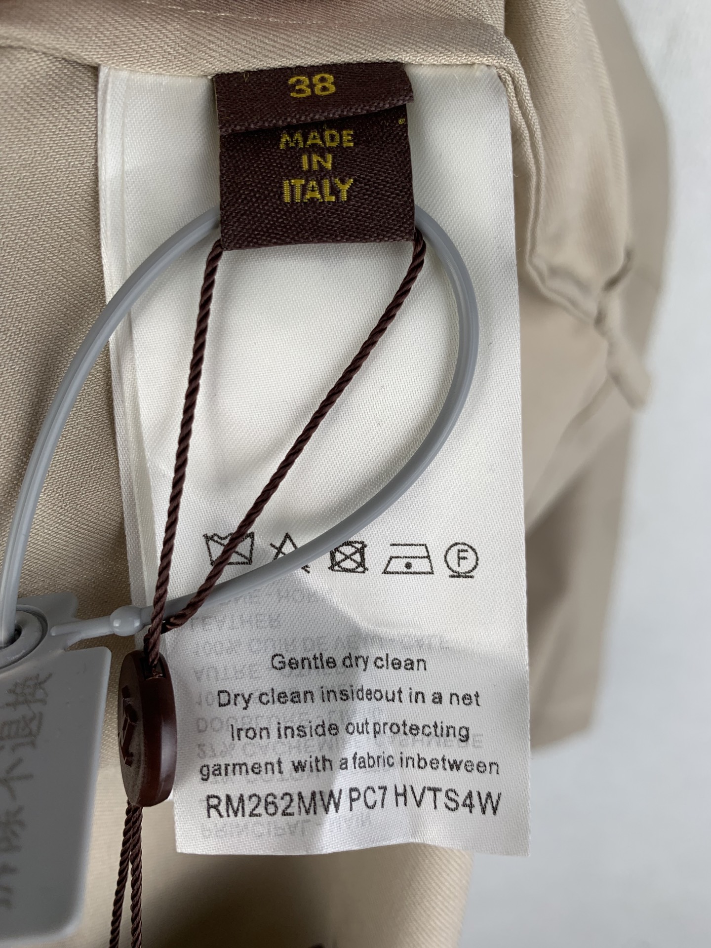 Louis Vuitton LOUIS VUITTON 路易 LV 26SS丝棉绒混纺开领标识衬衫