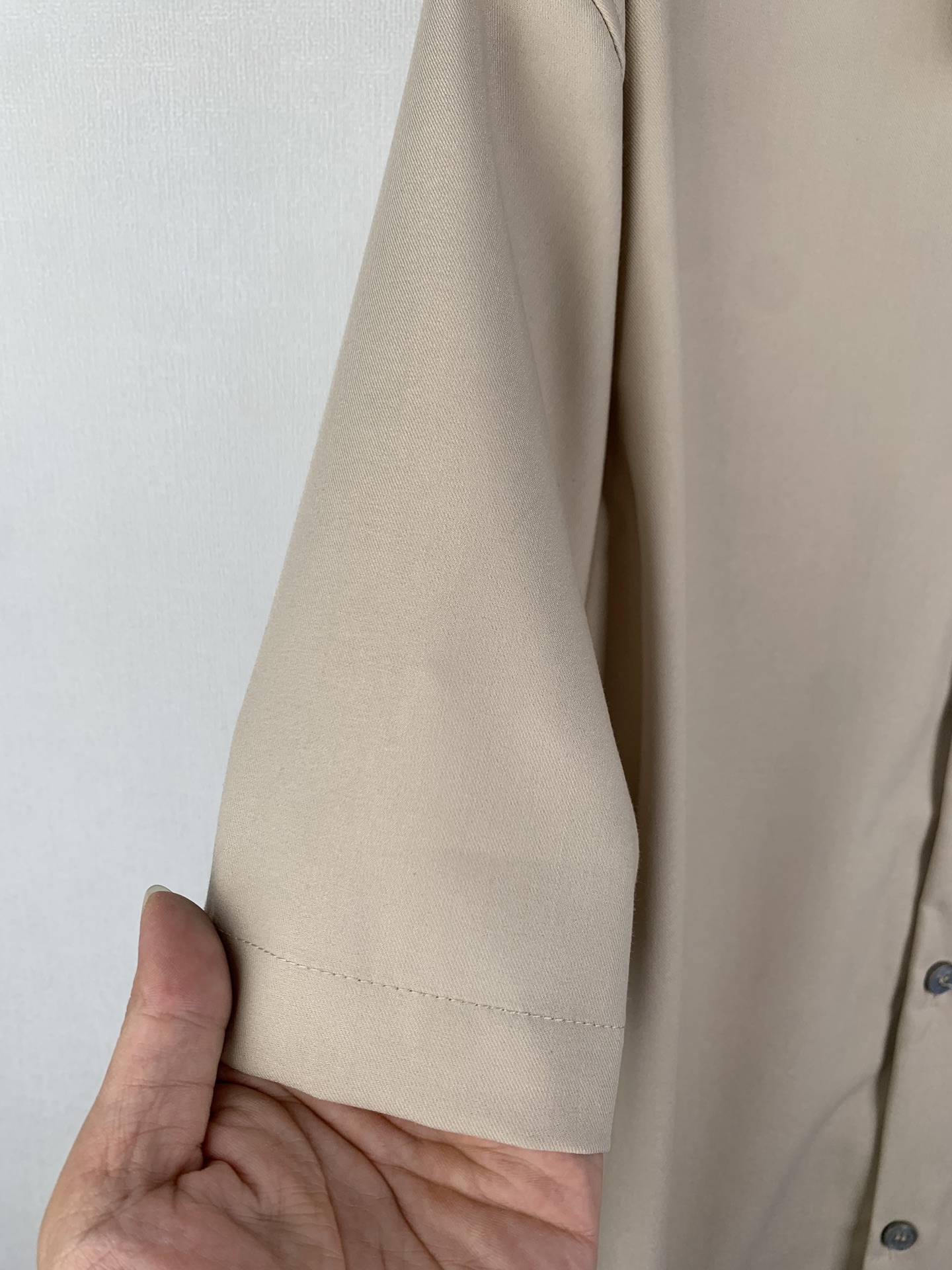 Louis Vuitton LOUIS VUITTON 路易 LV 26SS丝棉绒混纺开领标识衬衫
