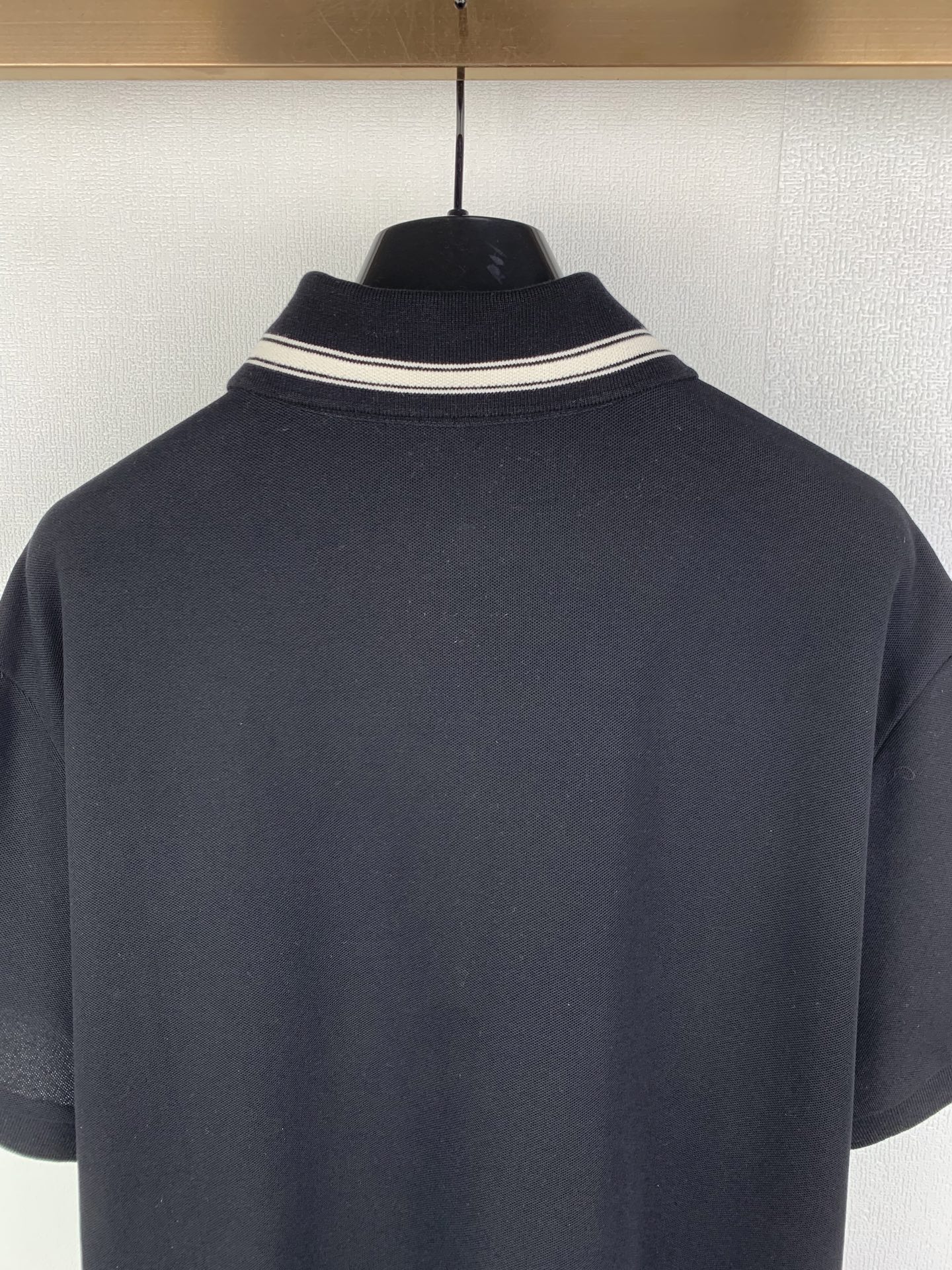 Moncler MONCLER/蒙口条纹字母标识短袖POLO衫