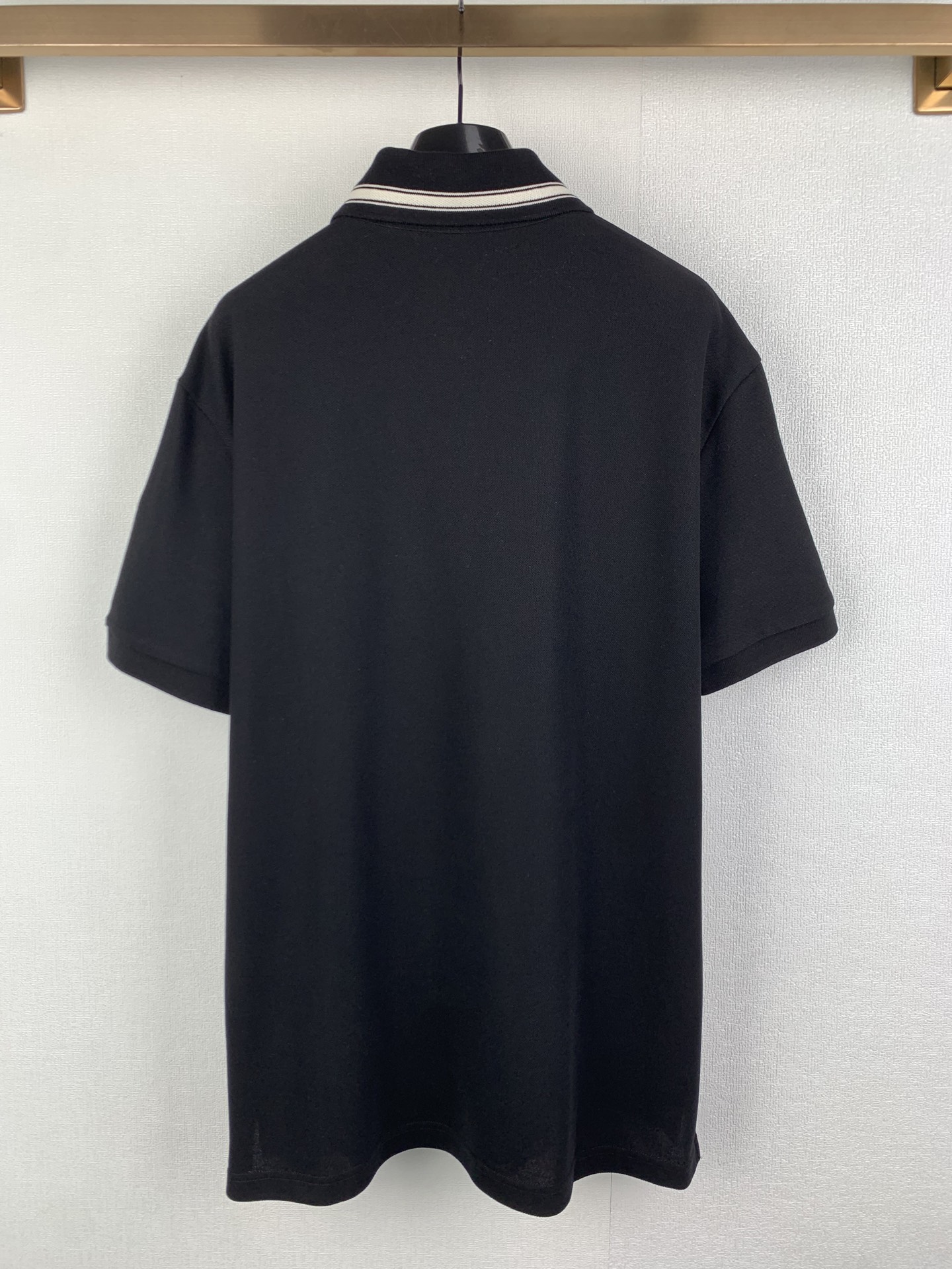 Moncler MONCLER/蒙口条纹字母标识短袖POLO衫