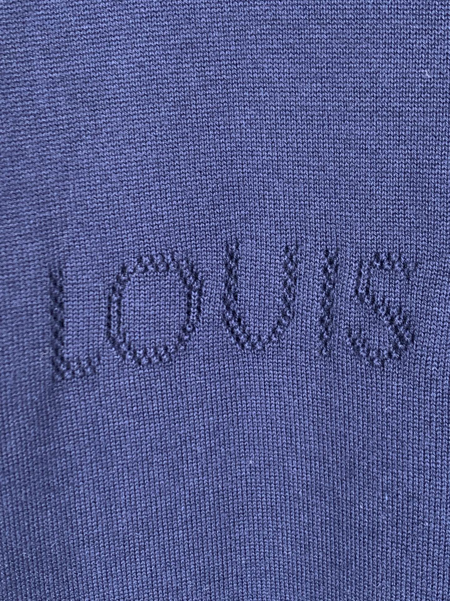 Louis Vuitton LOUIS VUITTON 路易 LV 26ss 镂空字母logo标识短袖针织衫