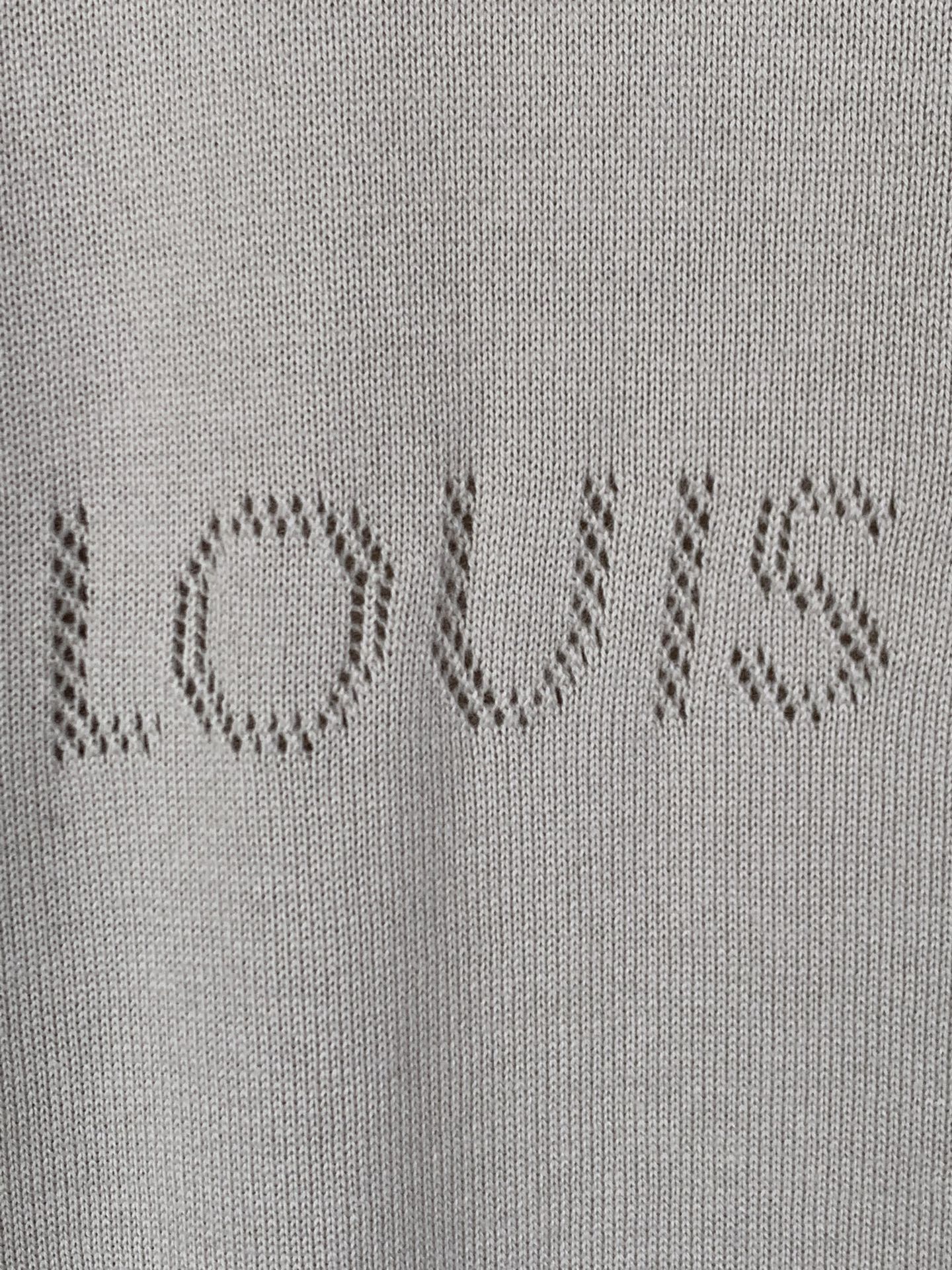 Louis Vuitton LOUIS VUITTON 路易 LV 26ss 镂空字母logo标识短袖针织衫