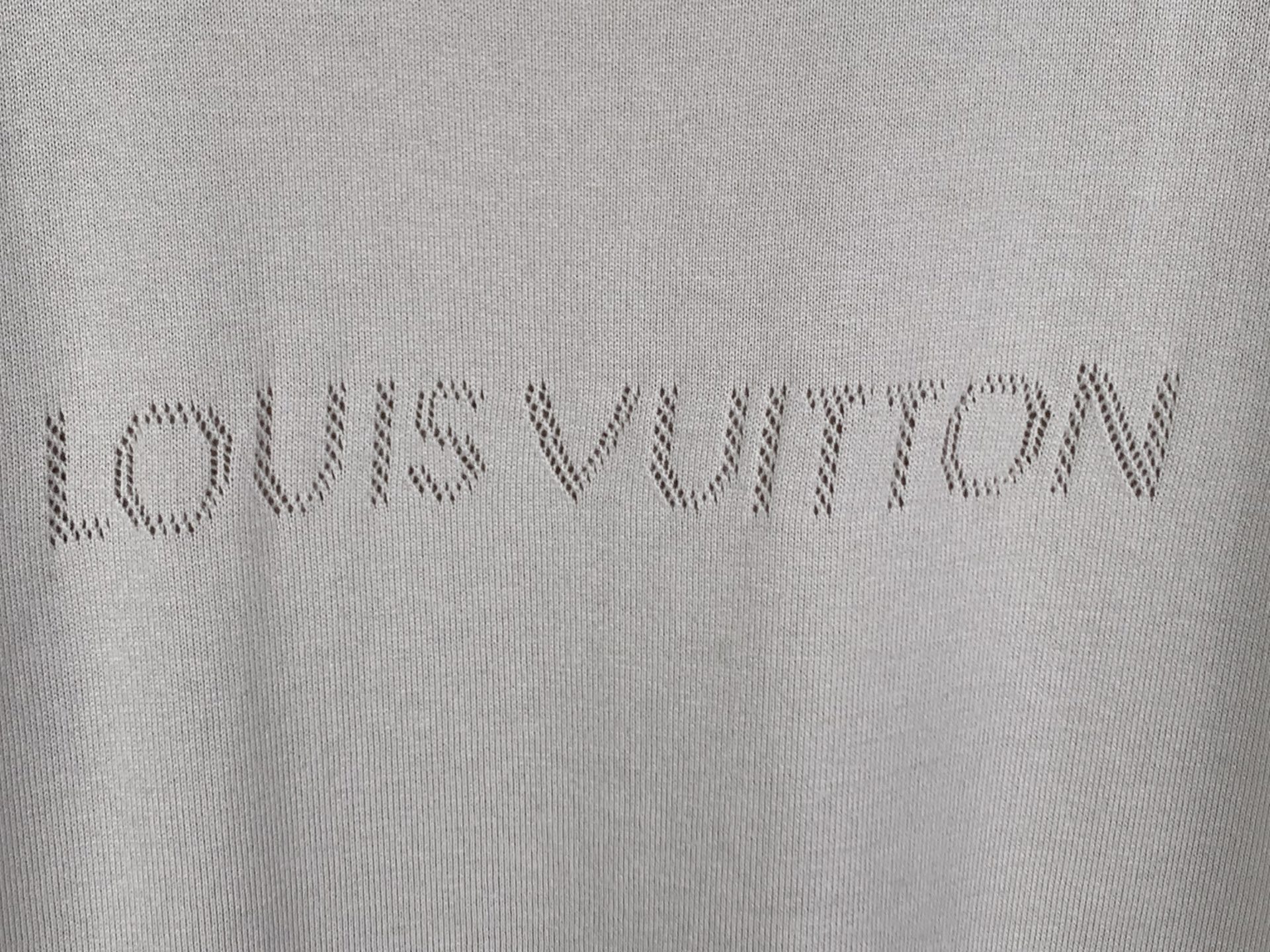 Louis Vuitton LOUIS VUITTON 路易 LV 26ss 镂空字母logo标识短袖针织衫