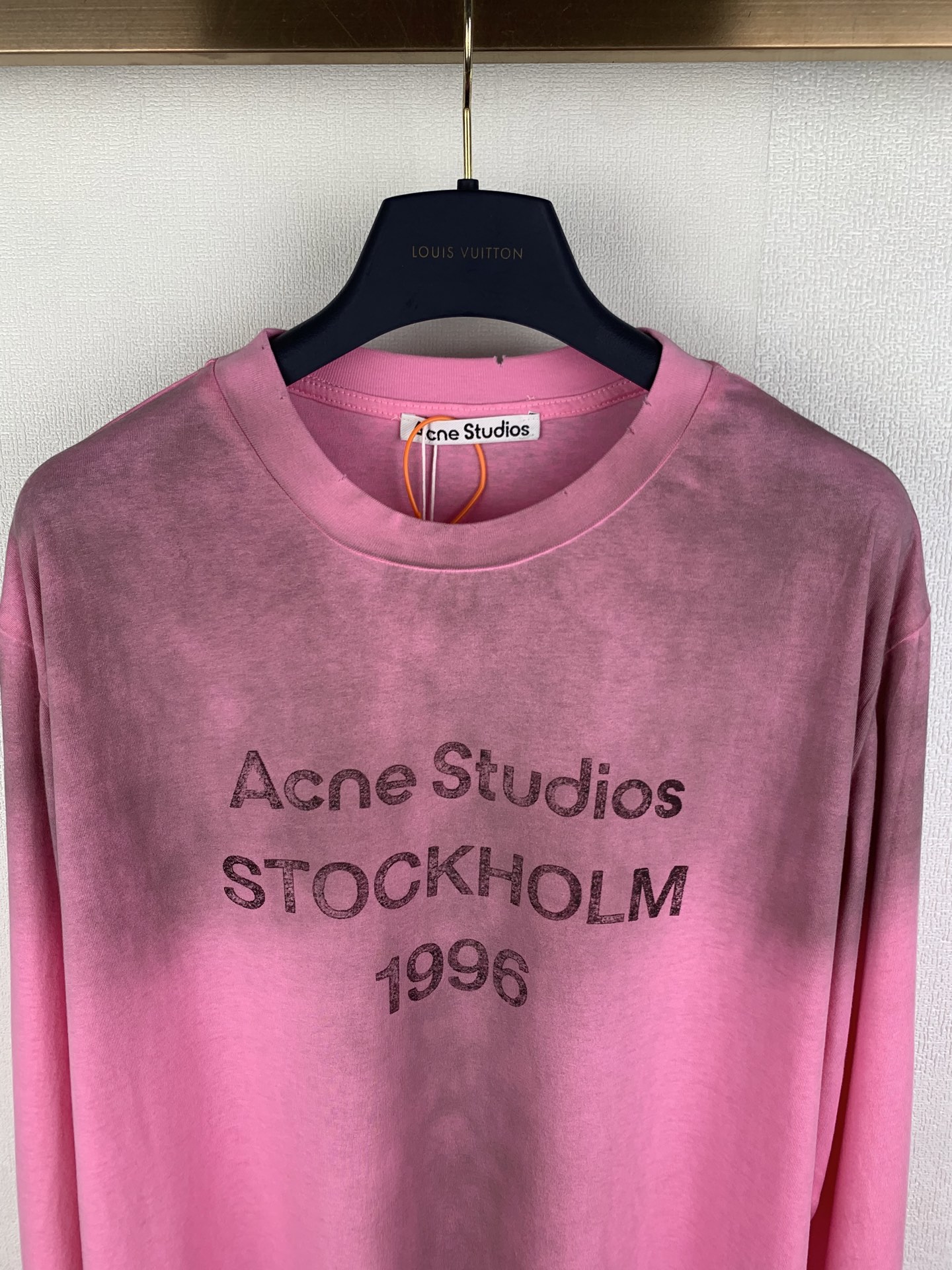 Acne Studios ACNE Studios 喷绘做旧印花徽标长袖T恤