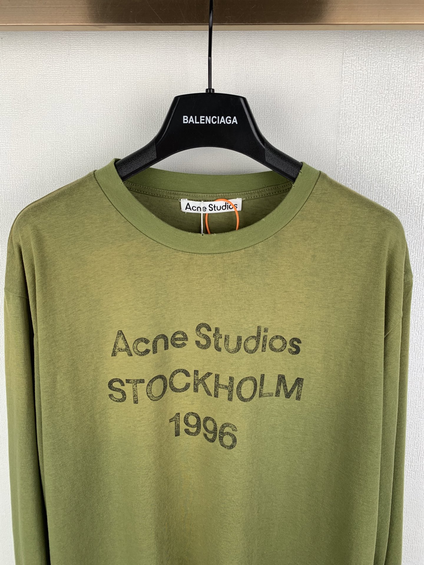 Acne Studios ACNE Studios 喷绘做旧印花徽标长袖T恤