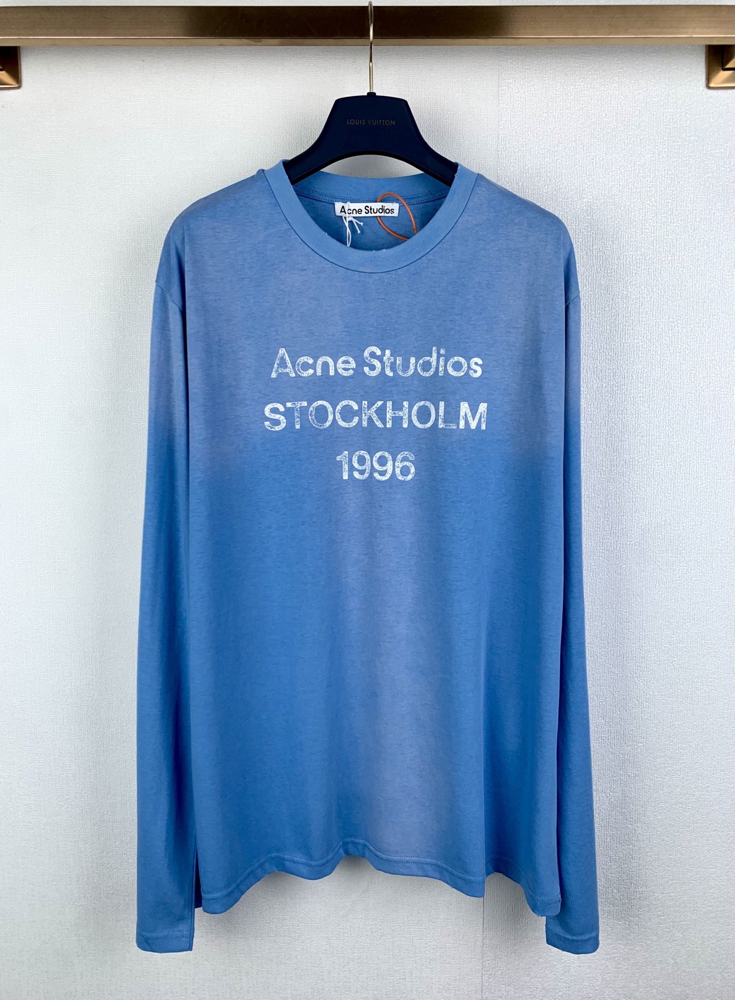 Acne Studios ACNE Studios 喷绘做旧印花徽标长袖T恤