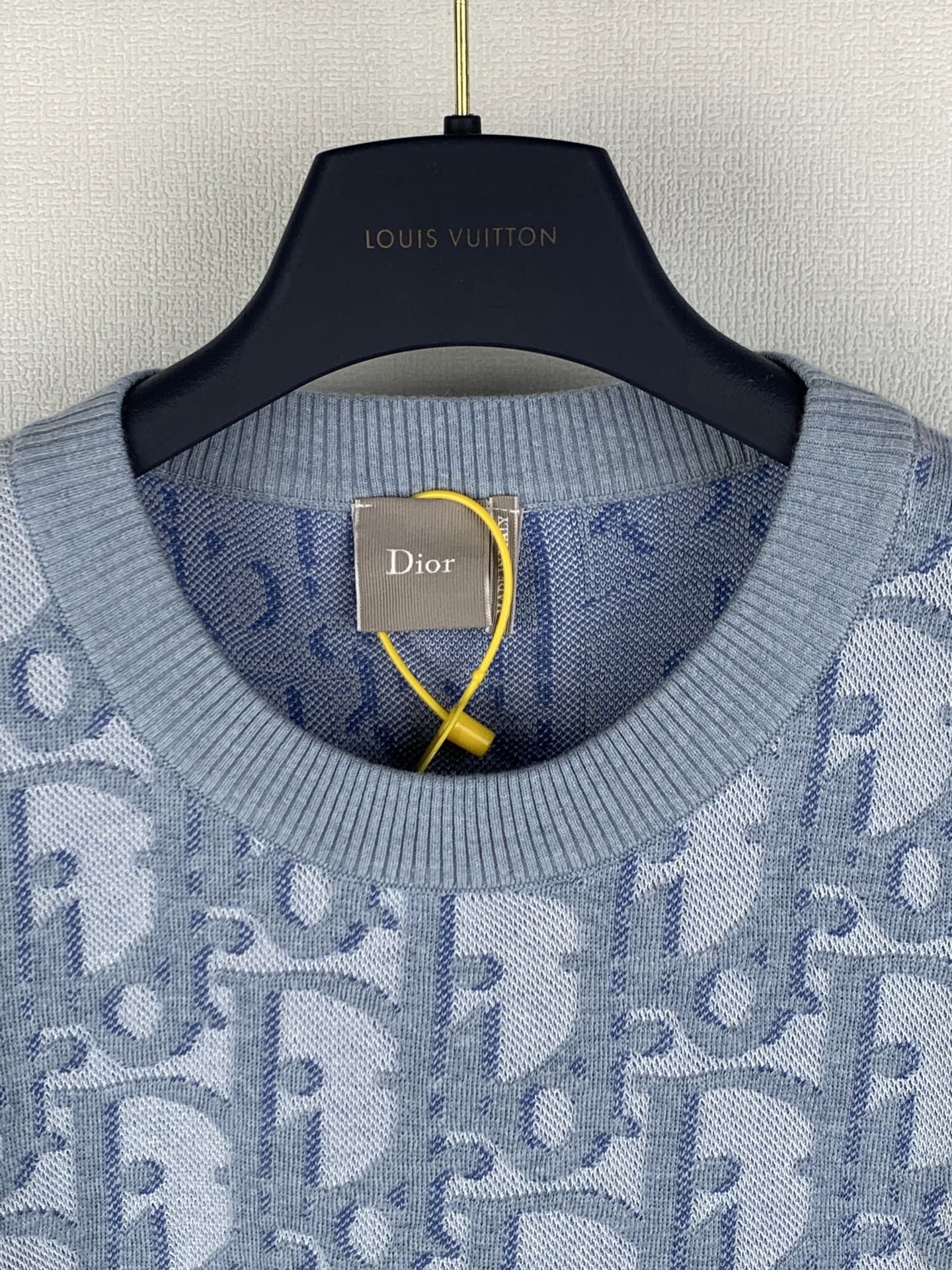 Dior DIOR/迪奥 Oblique提花logo字母圆领针织衫短袖