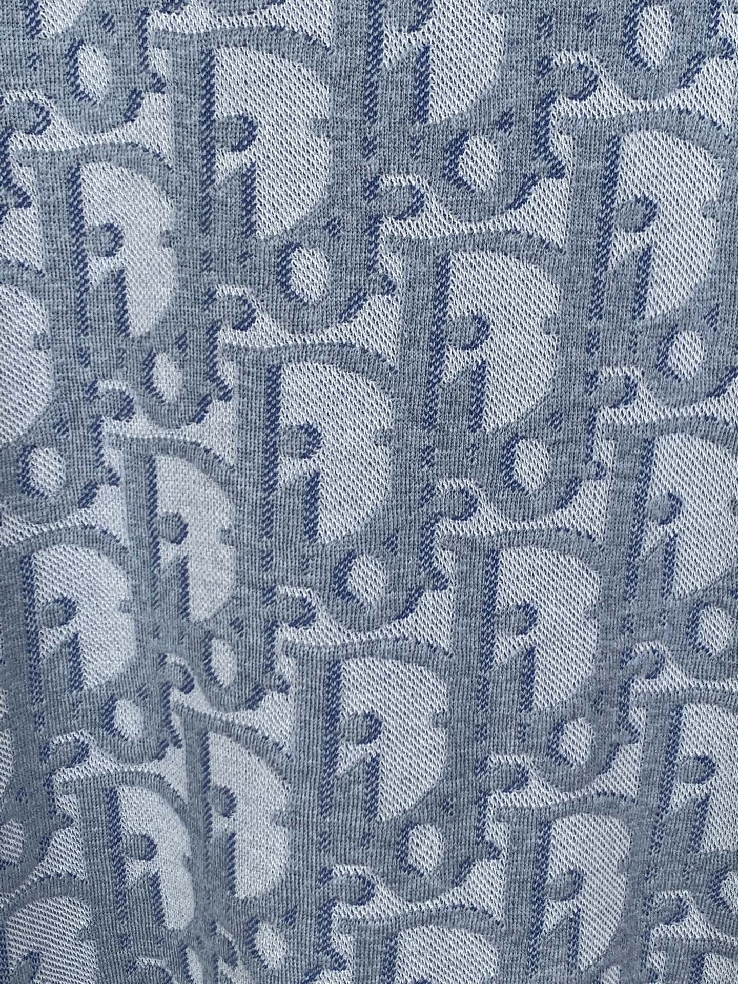 Dior DIOR/迪奥 Oblique提花logo字母圆领针织衫短袖
