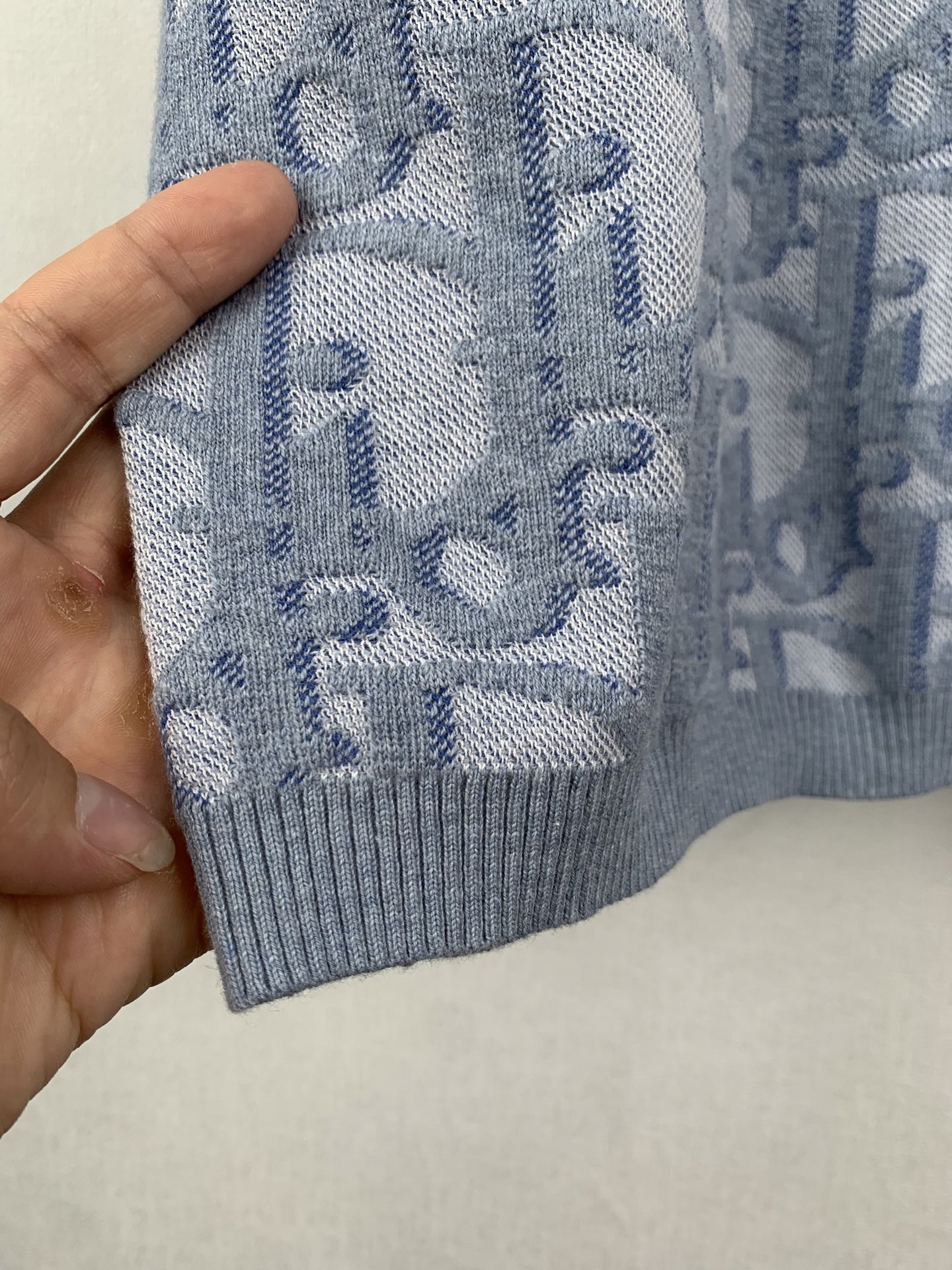 Dior DIOR/迪奥 Oblique提花logo字母圆领针织衫短袖