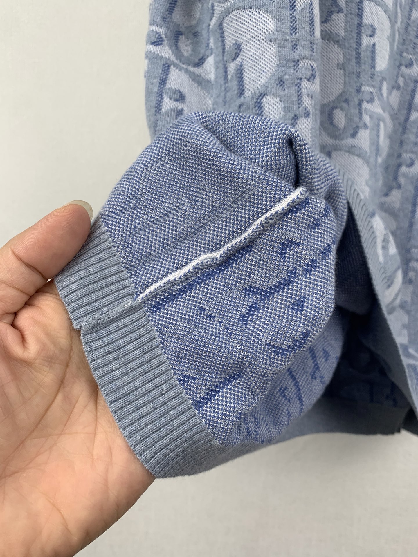 Dior DIOR/迪奥 Oblique提花logo字母圆领针织衫短袖