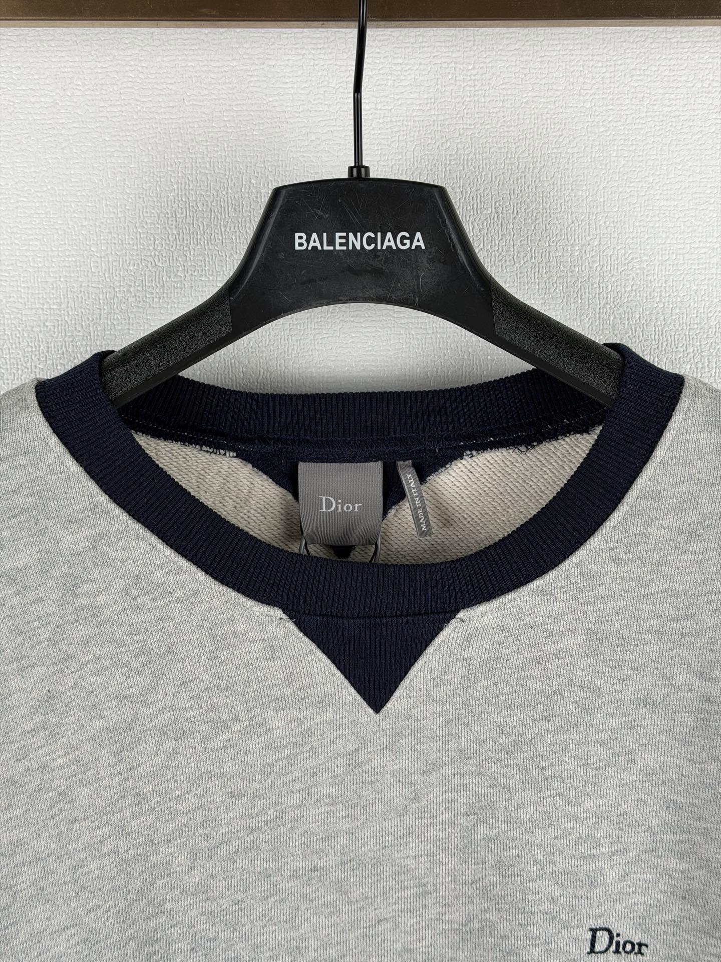Dior Color Block Crew Neck Sweatshirt