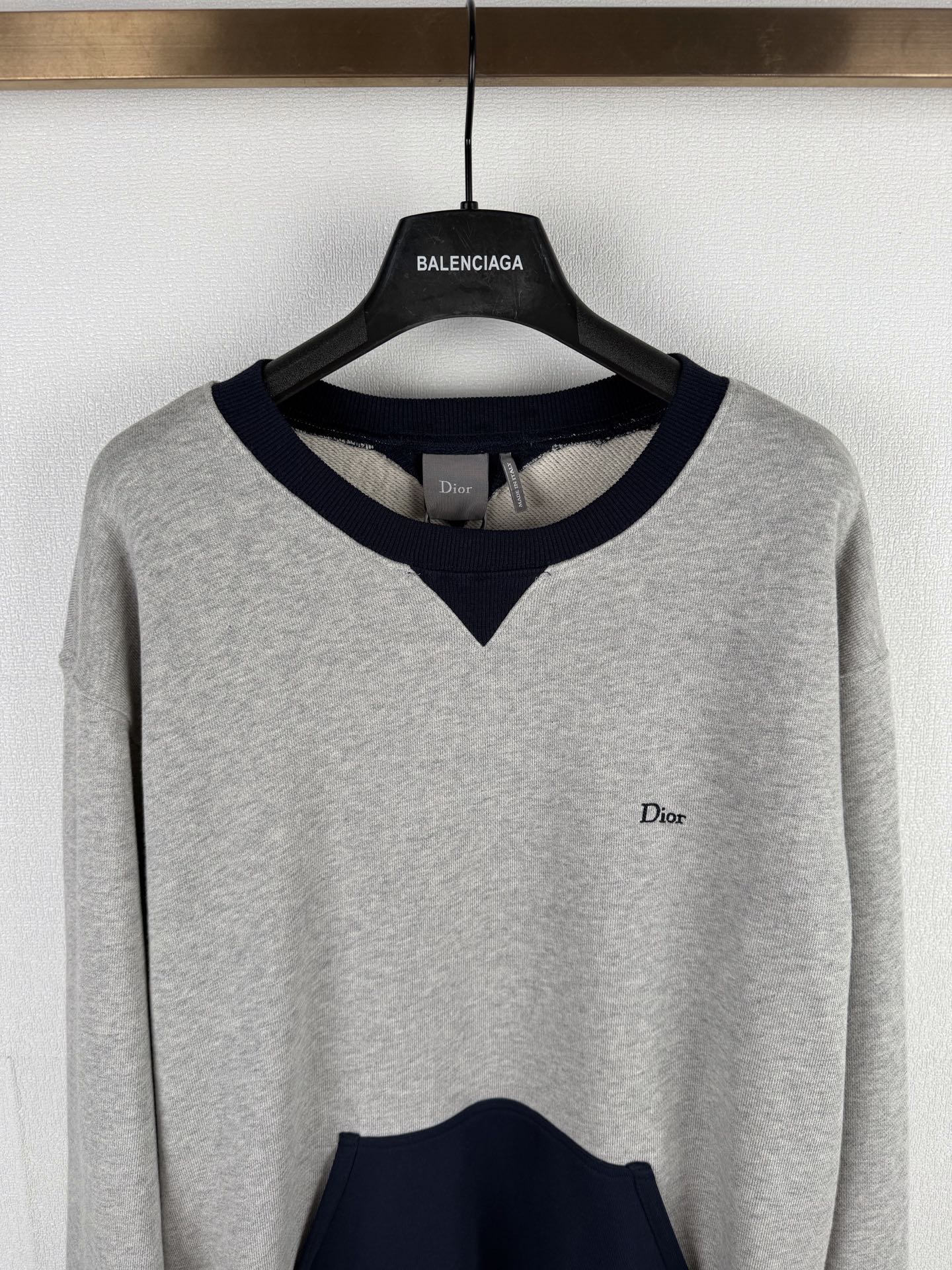 Dior Color Block Crew Neck Sweatshirt