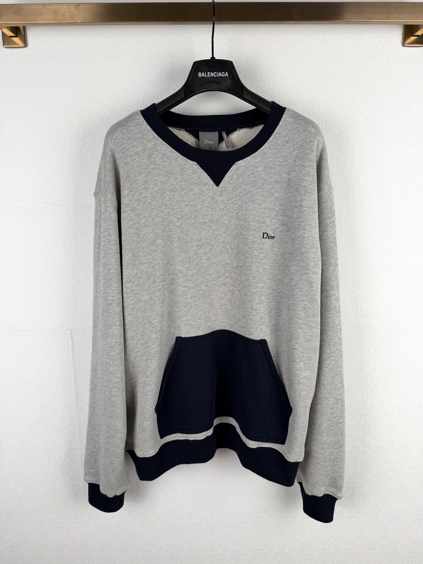 Dior Color Block Crew Neck Sweatshirt
