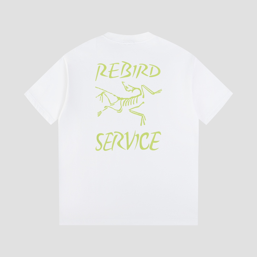 Ayc Teryx 2024FW Short Sleeves T-shirts with Bird Letters Logo Night-Print - 图片 2