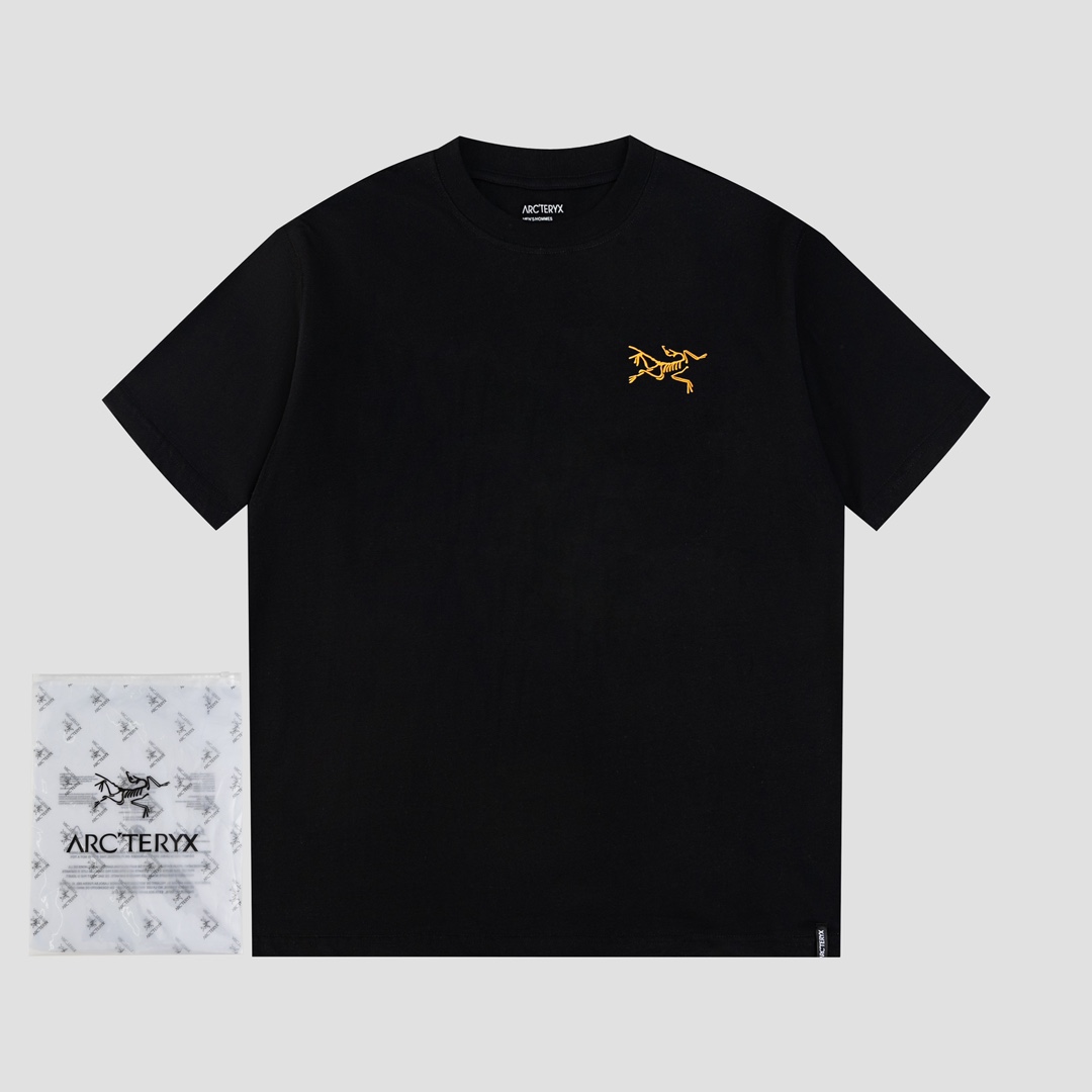 Camiseta de manga corta Arc'teryx Ayc Teryx (F727-1) 2024FW, manga corta con estampado de logotipo de letra de pájaro, …