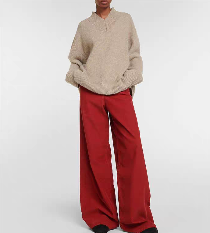 NO:326907,[Love] New [Love]!  The latest THE R 25NEW Washing Red Corduroy Minimalist Casual Pants. Size SML, alexander wang19860909[爱心]新款[爱心]！最新THE R 25NEW 洗水红色灯芯绒极简休闲裤.尺码SML,,alexander wang,Women's clothing