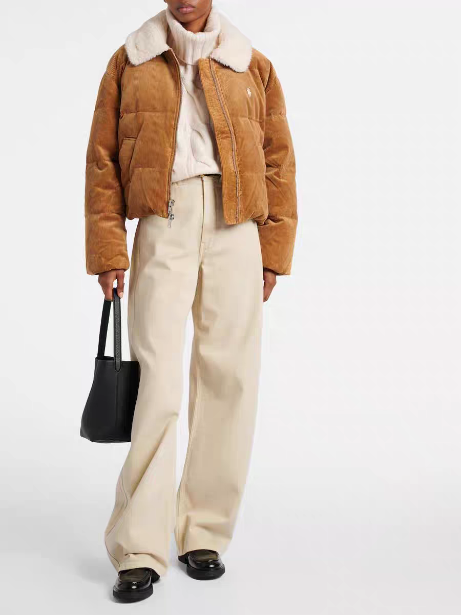 NO:316320,[Love] New [Love]!  Latest RL 24NEW Lamb Fur Collar Old Qianfeng Cordus Down Jacket. Size SM, Jackets & Coats, down jacket, alexander wang19860909[爱心]新款[爱心]！最新RL 24NEW 羊羔毛领老钱风灯芯绒羽绒外套.尺码SM,,jackets & coats,down jacket,alexander wang,Women's clothing