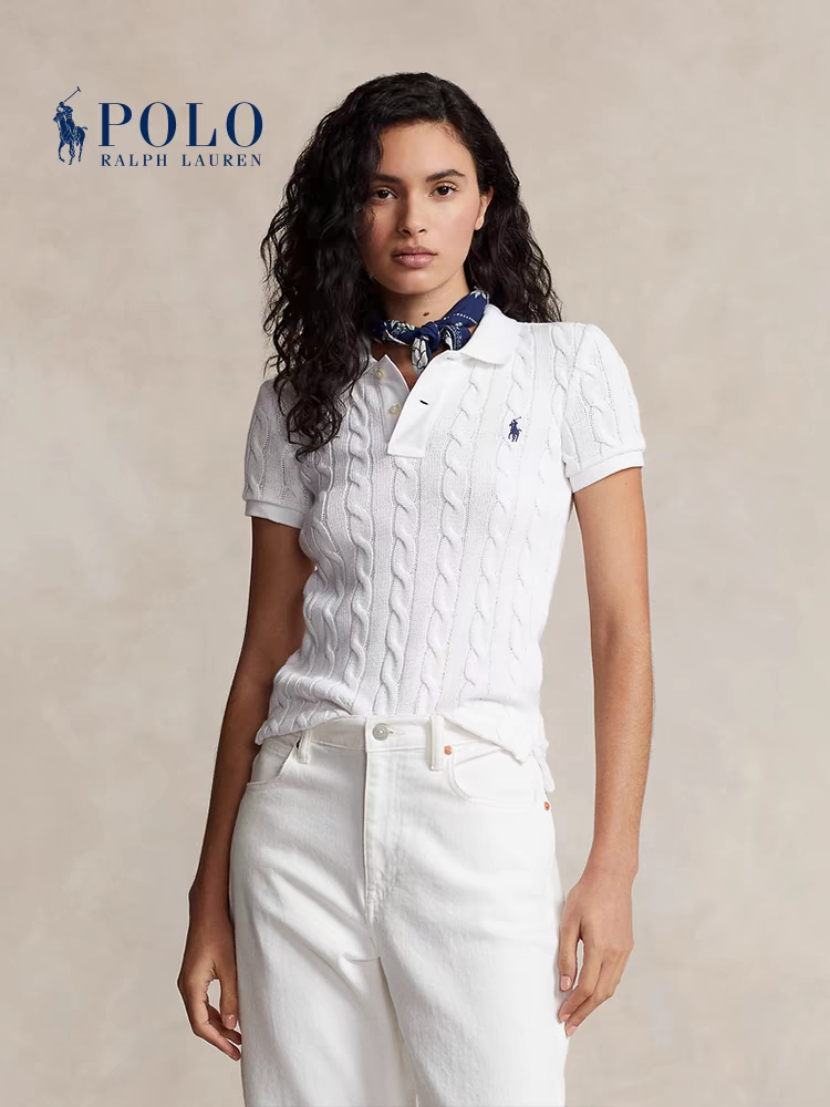 NO:326894,[Love] New [Love]!  Latest RL 25NEW Pony Embroidered Cable Knitted POLO Shirt. Size SML.,,alexander wang19860909[爱心]新款[爱心]！最新RL 25NEW 小马刺绣绞花针织POLO衫.尺码SML.,,alexander wang,Women's clothing