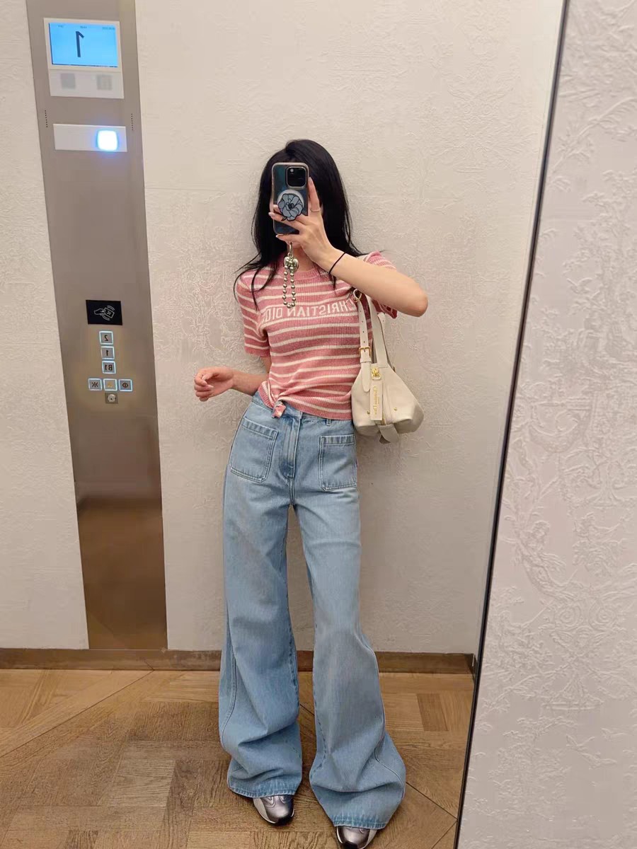 NO:578631,[Love] New style [Love]!  The latest D 25NEW straight-leg cuffed jeans with inner presbyopia print. Size SML.P,,jeans,alexander wang19860909[爱心]新款[爱心]！最新D 25NEW 内部老花印花直筒翻边牛仔裤.尺码SML.P,,jeans,alexander wang,Women's clothing