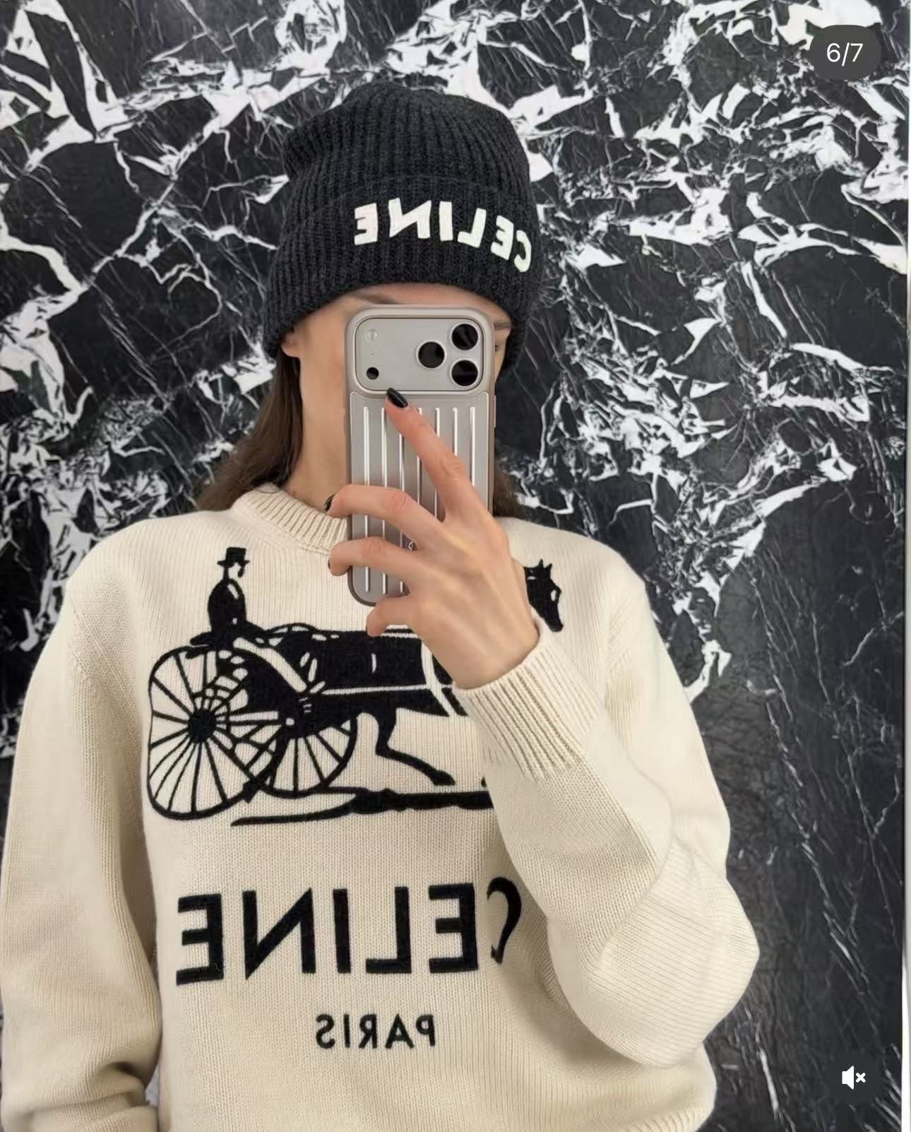 NO:734190,[Love] New style [Love]!  The latest CE 26NEW carriage jacquard knitted sweater. Size SML.P,,sweaters,19860909[爱心]新款[爱心]！最新CE 26NEW 马车提花针织毛衣.尺码SML.P,,sweaters,,Women's clothing