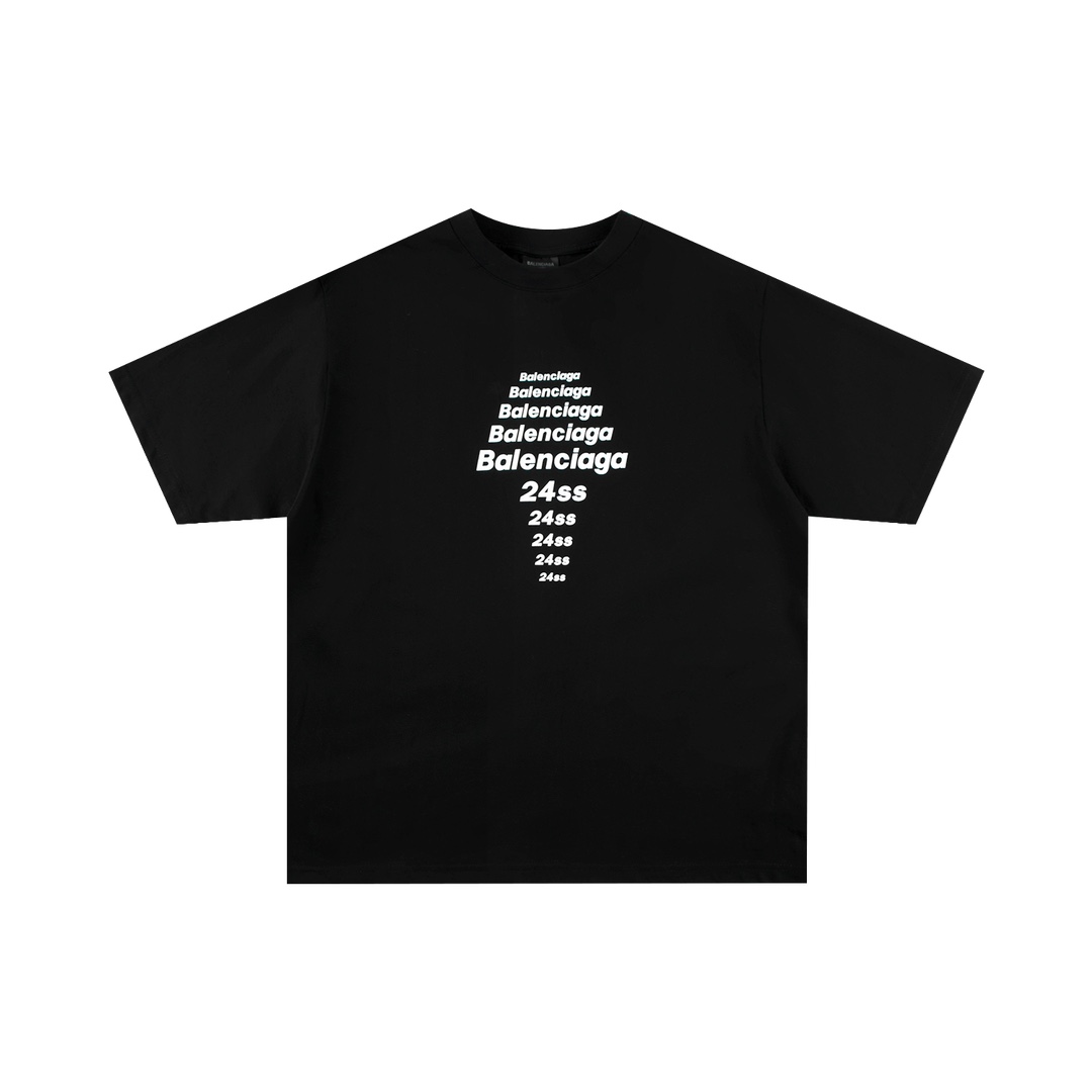 Balenciaga Clothing T-Shirt Black Printing Unisex Short Sleeve