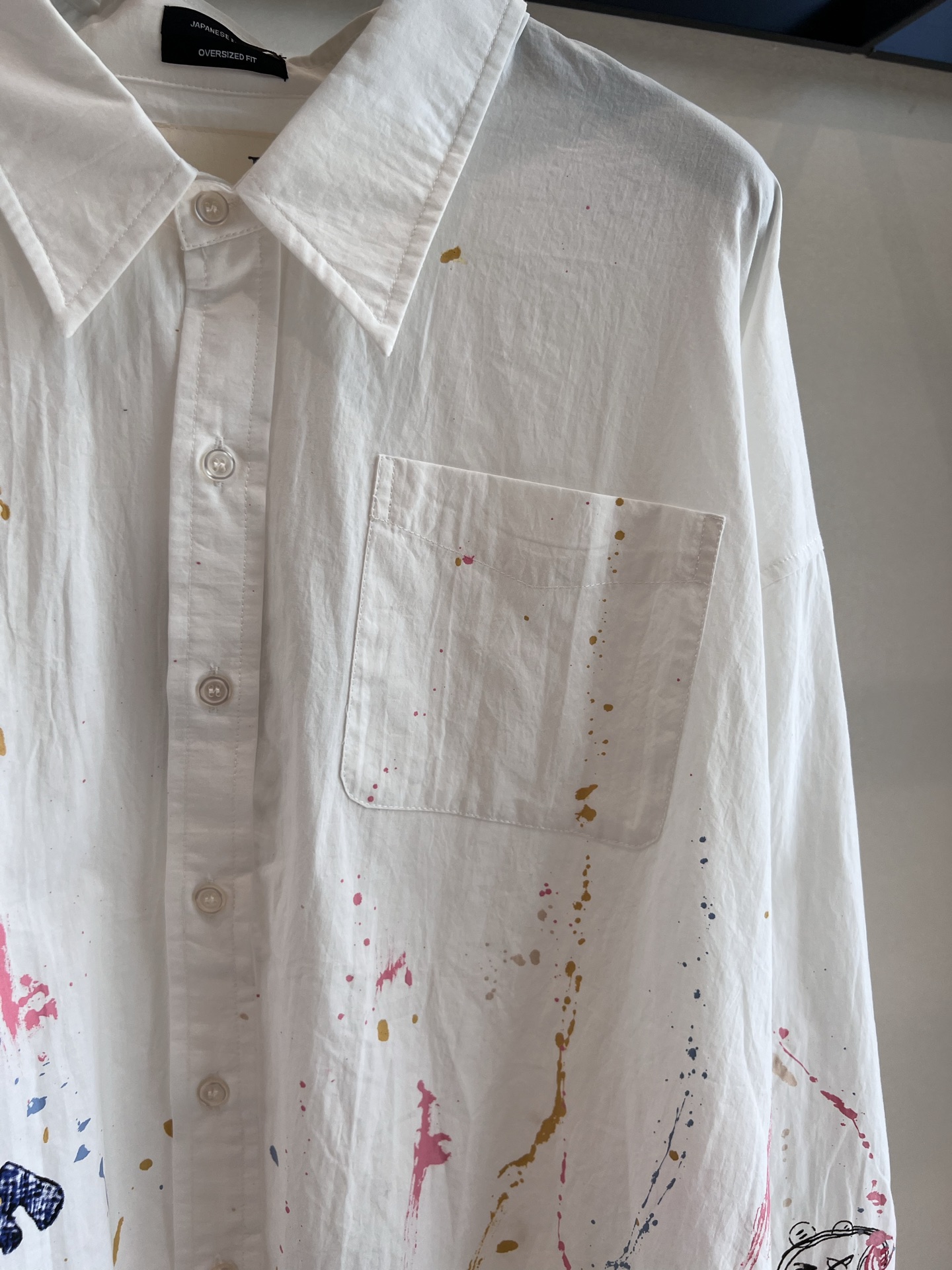 2025s R13 Ink-Painted Street Style Women’s Dress and Shirt Combo – High-Profile Punk Fashion - 图片 3