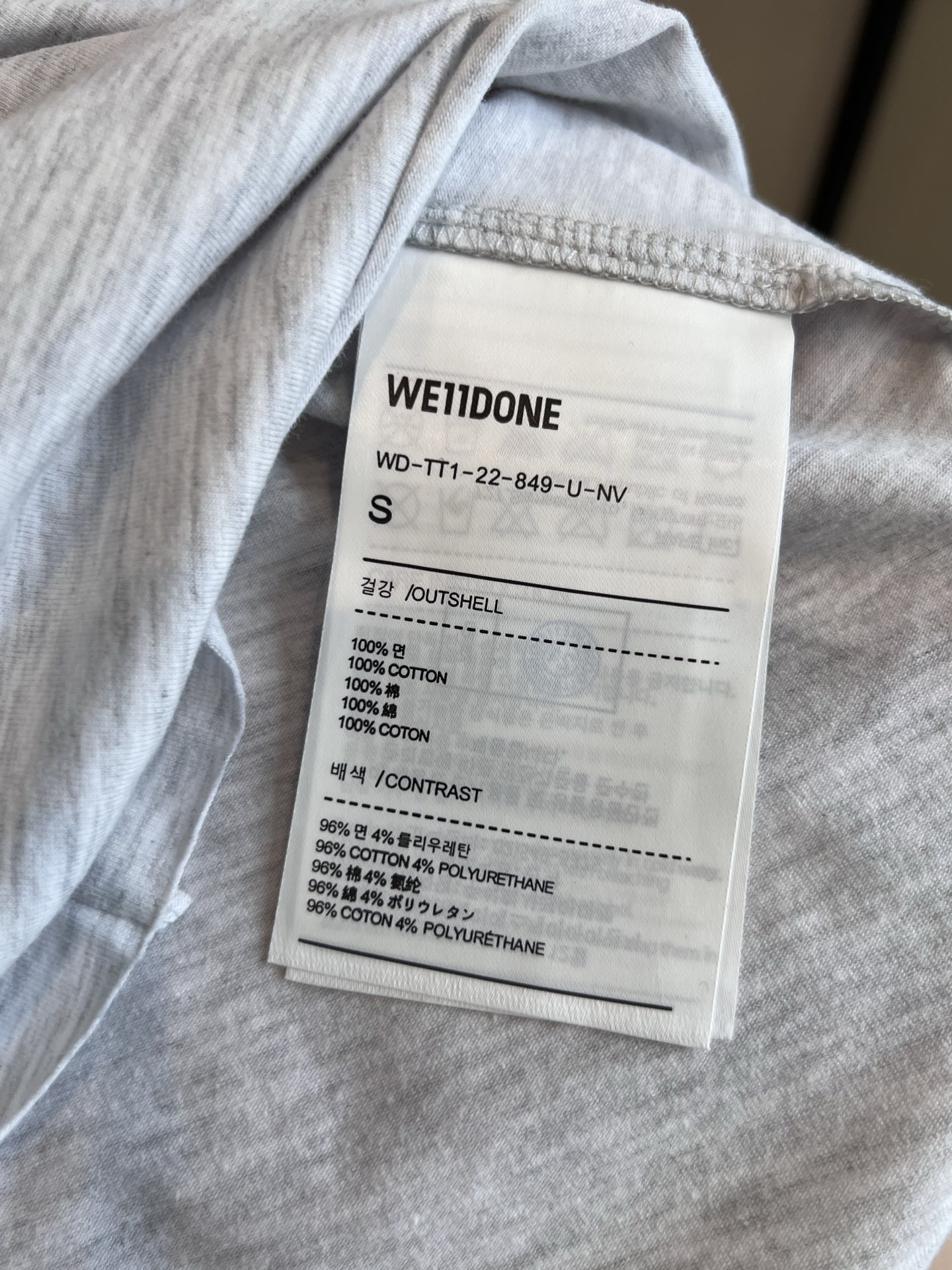 2025s We11done Water Drillo Light Long-Sleeved T-Shirt Dress – High-Quality Streetwear Fashion - 图片 5
