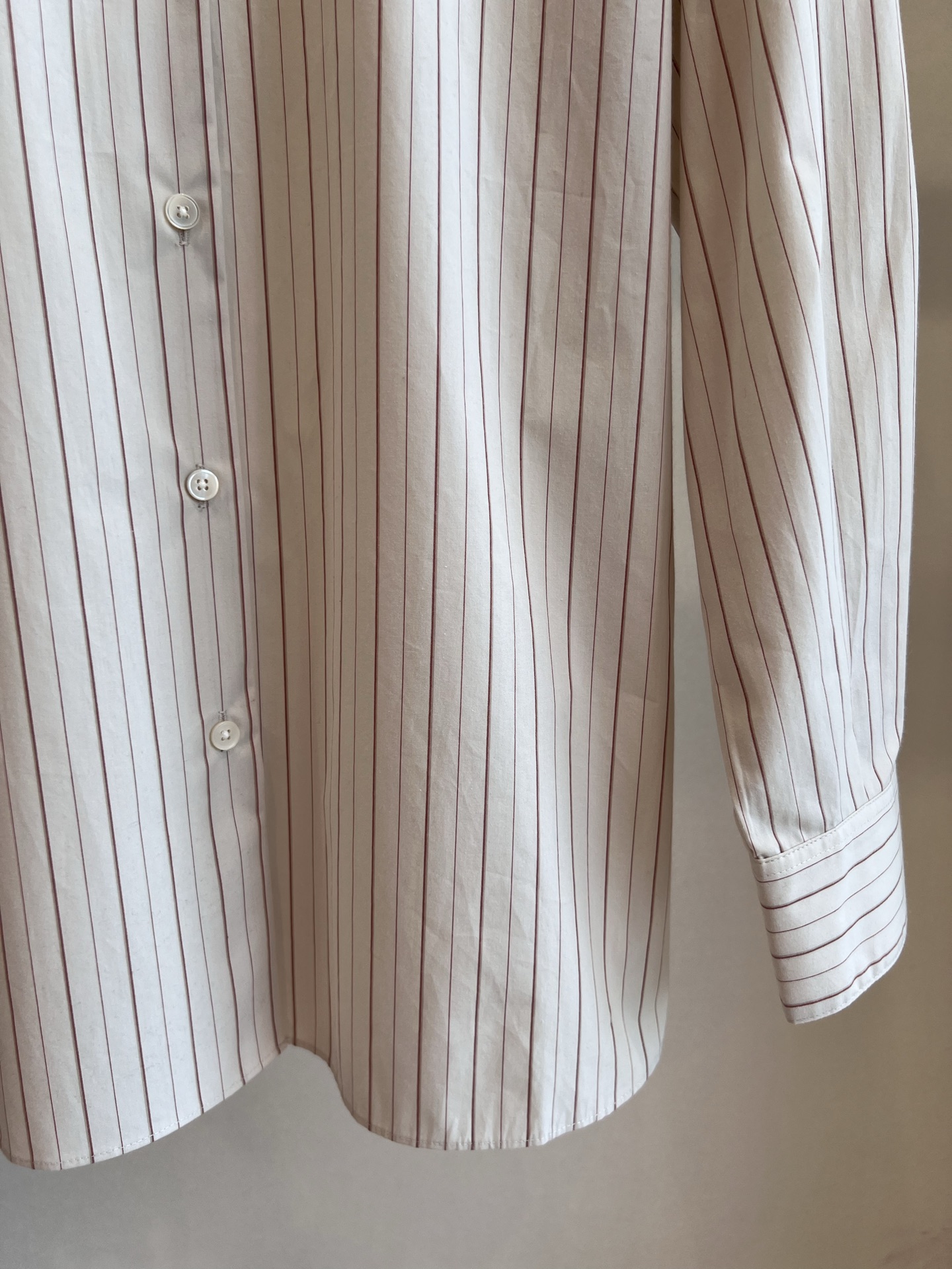 P828 One-Size-Fits-All Dress 2025FW Therow Janni Long Striped Shirt Cotton Comforts SML 2508 - 图片 4