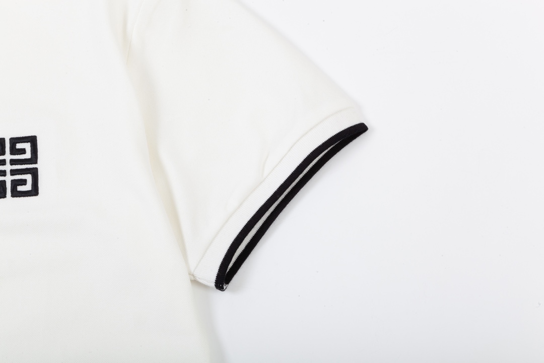 Givenchy 1980s Inspired Logo Polo Shirts in White, Unisex M-3XL Sizes - 图片 6