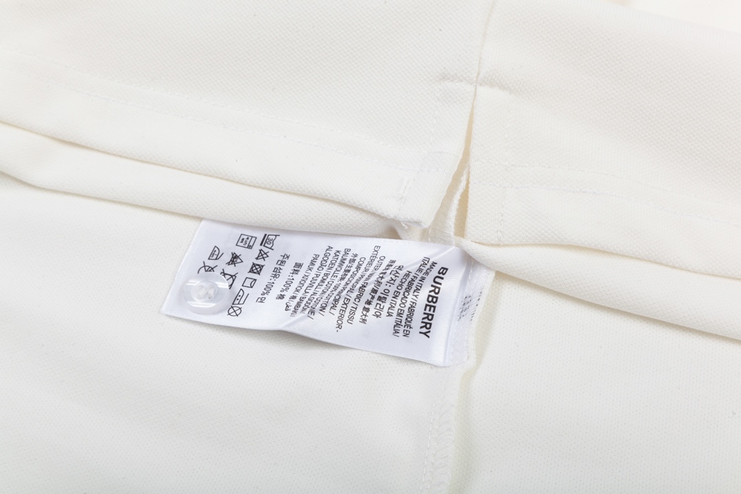 Burberry Classic Grid-Weaved Collar Polo: 1980s Upgrade, Custom Dyed, Comfortable Fit - 图片 8