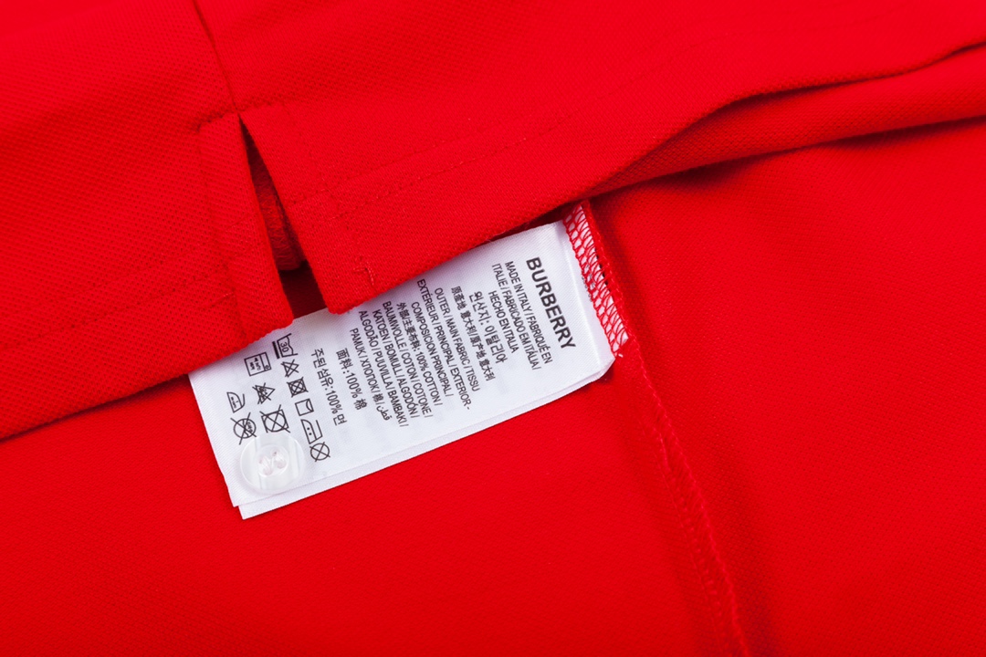 Burberry Barbara Classic Red Striped Knitted Collar Polo Upgrade Inspired by 1980s - 图片 8