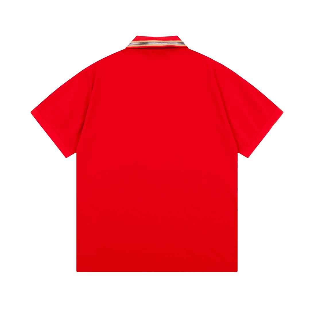 Burberry Barbara Classic Red Striped Knitted Collar Polo Upgrade Inspired by 1980s - 图片 9