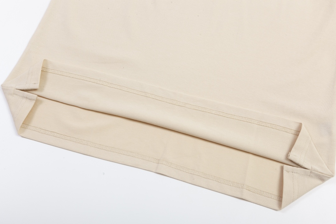 Louis Vuitton Inspired 1980s Upgrade: Custom Dyed Polo, Almond Color, M-3XL Size - 图片 7