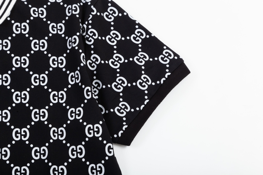 Gucci Gooch 1980s Style Polo Shirt: Custom, Comfortable, Unisex – Black, M-3XL - 图片 5