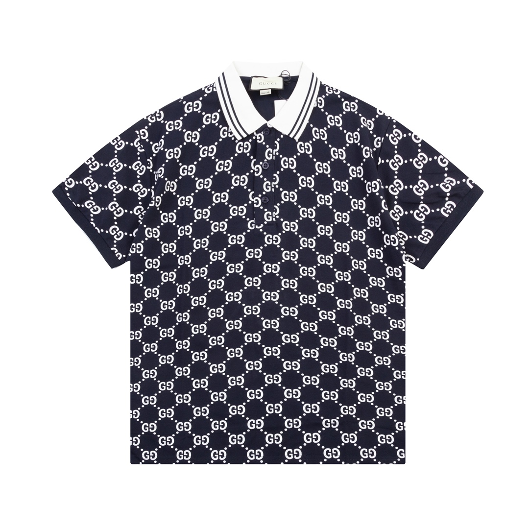 “Gucci Gooch: 1980s Inspired Upgrade with Original Fabric Polo”