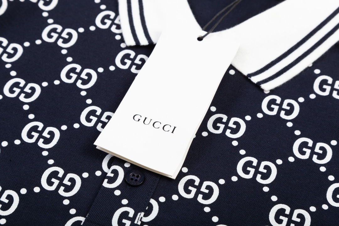 “Gucci Gooch: 1980s Inspired Upgrade with Original Fabric Polo” - 图片 3