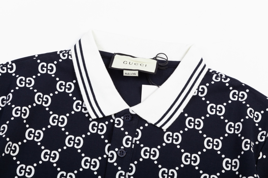 “Gucci Gooch: 1980s Inspired Upgrade with Original Fabric Polo” - 图片 2
