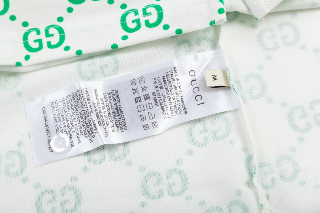 Gucci Gooch 1980s-inspired Upgrade Polo: Custom Dyed, Comfortable, Unisex Green Shirt - 图片 8
