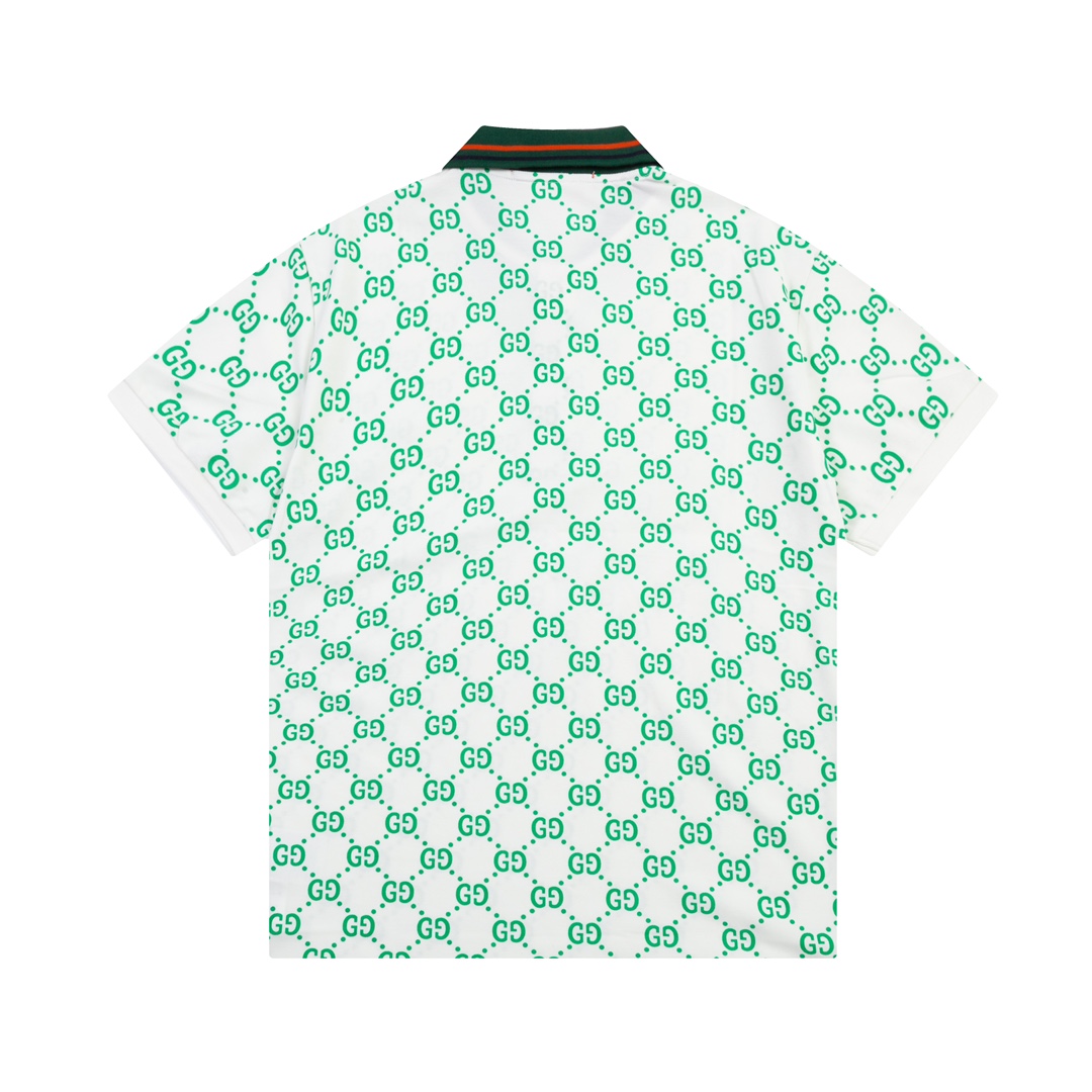 Gucci Gooch 1980s-inspired Upgrade Polo: Custom Dyed, Comfortable, Unisex Green Shirt - 图片 9