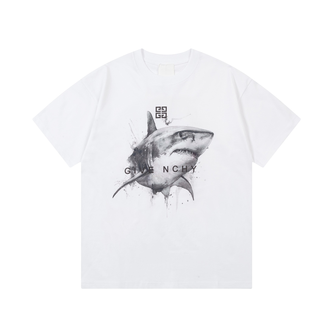 We Curate The Best
 Givenchy Clothing T-Shirt Highest Product Quality
 Black White Unisex Cotton Short Sleeve