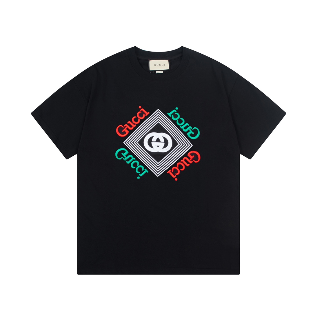 GUCCI 古驰 rojo y verde doble G letras bordado🪡 Logo refinado, inspirado en el estilo retro de los años ochenta, tela or…