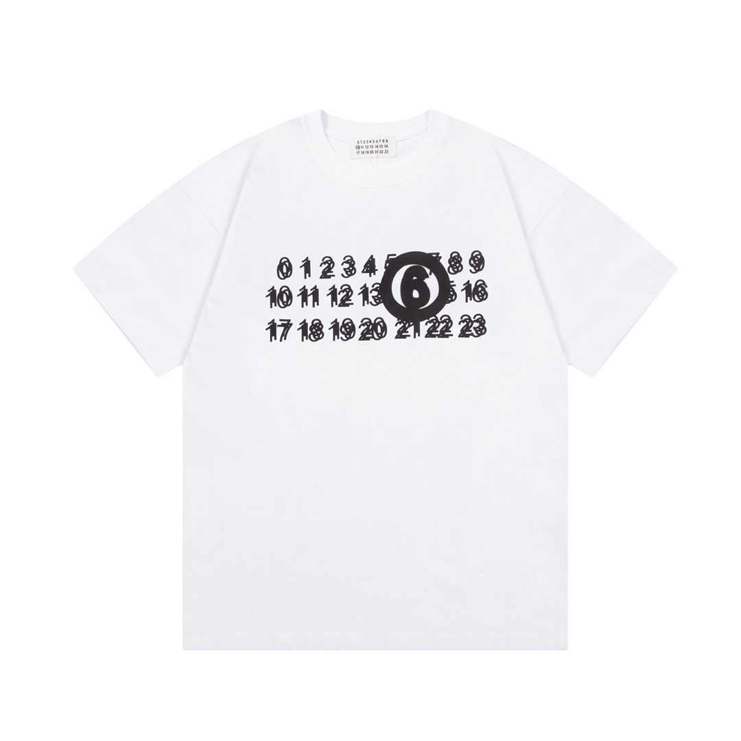 Maison Margiela MM6, logo de número 6 con efecto fantasma, logo refinado, inspirado en los ochenta, tejido original, ca…