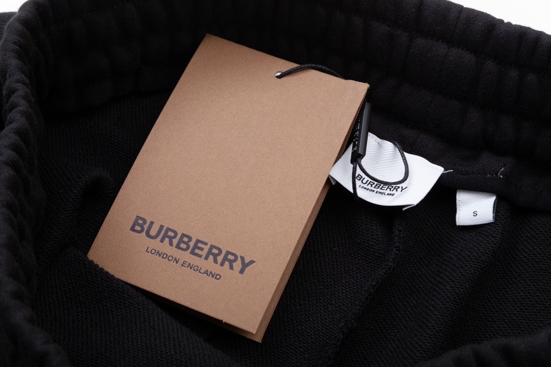 BURBERRY 巴宝莉 经典战马印花 简约 LoGO标识五分裤