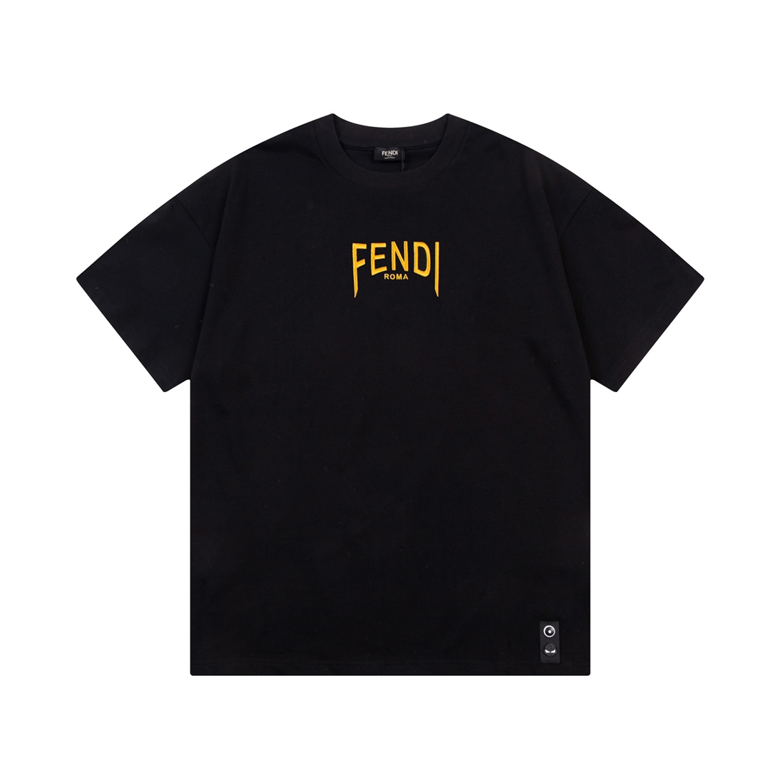 FENDI 芬迪 doble FF logo impreso en la espalda, logotipo refinado, inspirado en el estilo retro de los años 80, tela orig…